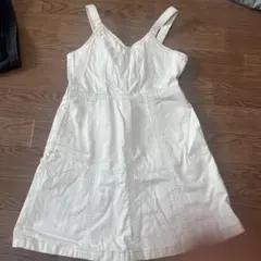 GU ホワイト ジャンバースカート 120サイズ