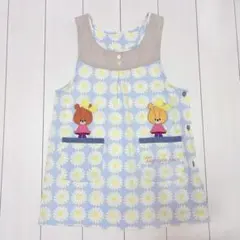 くまのがっこう ルルロロ エプロン M〜L 花柄