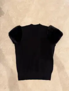 CELFORD ファー付きニット ブラック 38