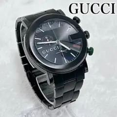 電池新品 GUCCI グッチ101M 腕時計 メンズ クロノグラフ ブラック