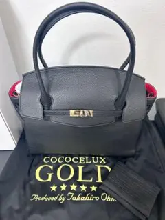 極美品 COCOCELUX GOLD ハンドバック トート レザー A4可 - メルカリ