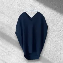 pattern torso（パタントルソ）Vネック コクーンニットF ブラックのサムネイル