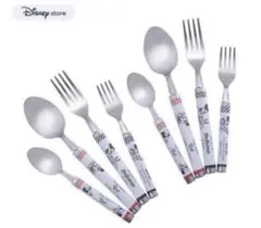 【ディズニーストア】ミッキー＆ミニー＆プルート　カトラリー8本セット