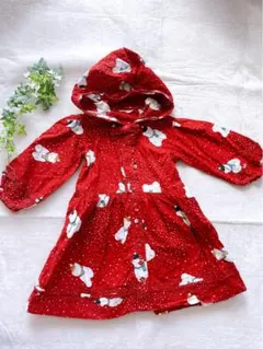 BABY PINK HOUSE ワンピース くま ベア　総柄　キッズ サイズS