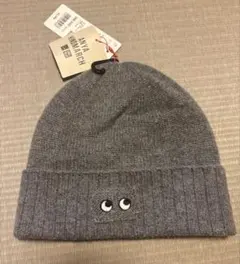 グレー カシミニット帽 ユニクロ×アニヤハインドマーチ　未使用