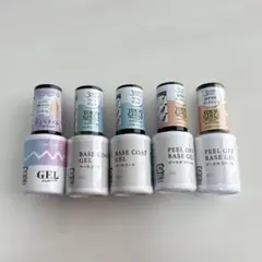 TGC×ダイソー コラボ　トップコート ベースコート ピールオフベース 5点
