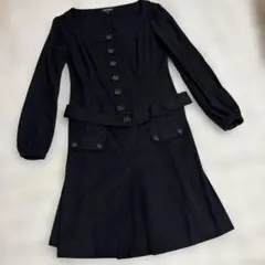 INDIVI ブラック ワンピース 5号　希少サイズ 小さいサイズ