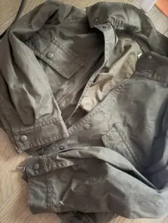 ZARA オリーブグリーン ミリタリージャケット