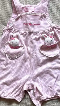 メゾピアノ　うさぎ　ロンパース　80
