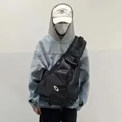 【大人気】大容量 ボディバッグ ワンショルダー ストリート ユニセックス