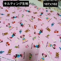 ディズニーミニー　キルティング生地　107✕102