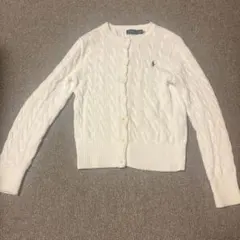 カーディガン 白