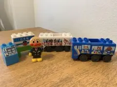 【廃盤】アンパンマン★れっしゃブロックセット　ブロックラボ　列車 電車 高知