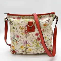 美品】デコブランシェ ショルダーバッグ レザー 花柄 牛革 京香 - メルカリ