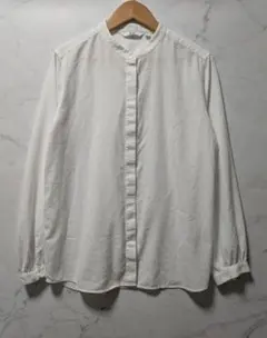 ユニクロ バンドカラーシャツ　Мサイズ　白