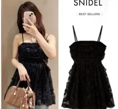 スナイデル SNIDEL スナイデル 25AW チュールペプラムキャミソール
