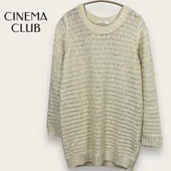 CINEMA CLUB クルーネックニット エレガント レディース　秋冬 ラメのサムネイル
