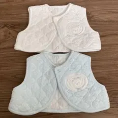 ベビーベスト　双子　2枚セット