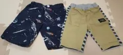 100cm　半ズボン　パンツおまとめ売り　夏　グローバルワーク　スラップスリップ