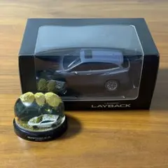 SUBARU レイバック ミニカー & インプレッサ スノードーム セット