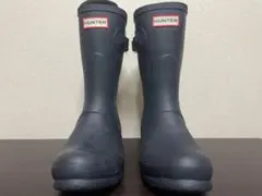 HUNTER ネイビー バックル付き長靴