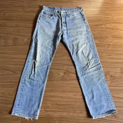 リーバイス Levi's 501 W32 L32 ダメージデニム ボトム ブルー - メルカリ