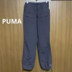 PUMA プーマ Sサイズ ナイロン パンツ ダークグレー チャコール
