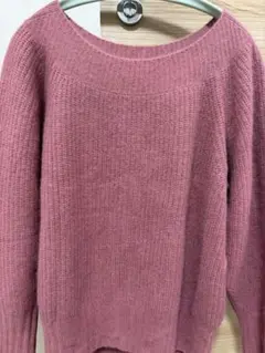 ユナイテッドアローズGREEN LABEL RELAXING ピンク 長袖ニット