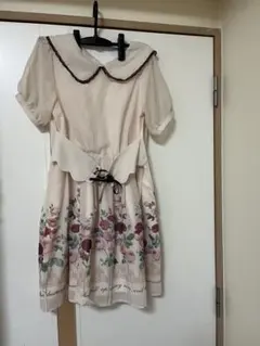 axes femme POETIQUE コルセット付花柄アンティークワンピース