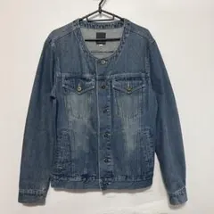 HERE'S デニムジャケット ノーカラー Mのサムネイル