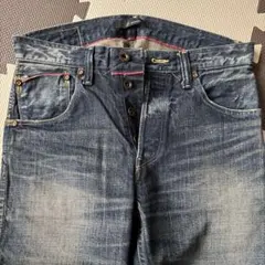 Johnbull ダークブルー ストレートデニム