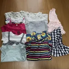 90cm 半袖 Ｔシャツ ノースリーブ夏服 女の子 まとめ売り