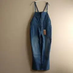 新品＊LARU＊デニムサロペットワイドパンツ