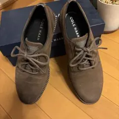 COLE HAAN ヌバックプレーントゥ25.5cm