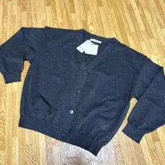 【接触冷感/UVカット/抗菌防臭】14G綿ポリVネックカーディガンのサムネイル