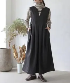 Crisp キーネックタックジャンパースカートのサムネイル