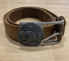 DIESEL スカルデザイン レザーベルト