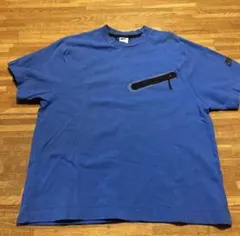 Nike Dri-Fit 青 Tシャツ ジッパーポケット付き