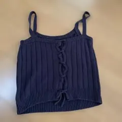 CIAOPANIC TYPY ネイビー リブ編み キッズベスト　150