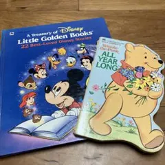 ディズニー 英語絵本 2冊セット 洋書 リトルゴールデンブック プーさん