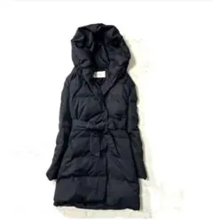 【ルシェルブルー】ファーフード付き3wayダウンジャケットコート ブラック 38 ルシェルブルー】ファーフード付き3wayダウンジャケットコート