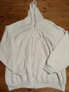 XXL90s ホワイト ブランク スコヴィルSCOVILLフルジップパーカー