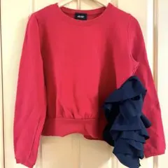 avie 赤 フリル付きスウェット 長袖のサムネイル