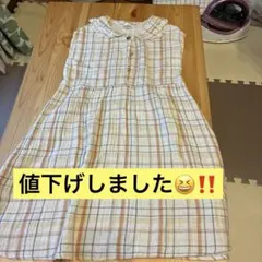 tete a tete チェック柄ノースリーブワンピース 110のサムネイル