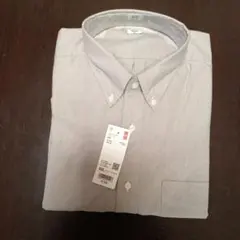 ユニクロ　メンズ オックスフォード　シャツ　グレー　長袖 ＸＸＬサイズ　未着用