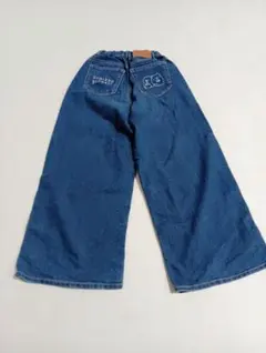 【すみっコぐらし】デニムパンツ/140サイズ/ワイドパンツ/子供服/