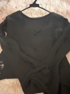 アシンメトリー ニットトップス