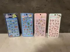 ディズニー PUKUPUKU シール　4パックセット