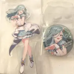 プロセカ　セガラッキーくじ　日野森雫　D賞 アクスタ　E賞 缶バッジ