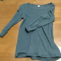 b*D様 グレー 七分袖カットソーのサムネイル